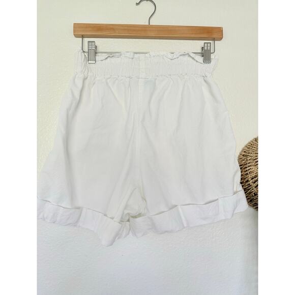 Vintage Kikomo Womens White Elastic Waist Shorts Size M - Picture 8 of 8